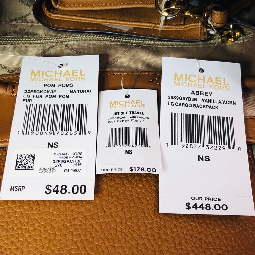 3PCS Michael Kors Abbey LG Cargo Backpack Set - Picture 8 of 8